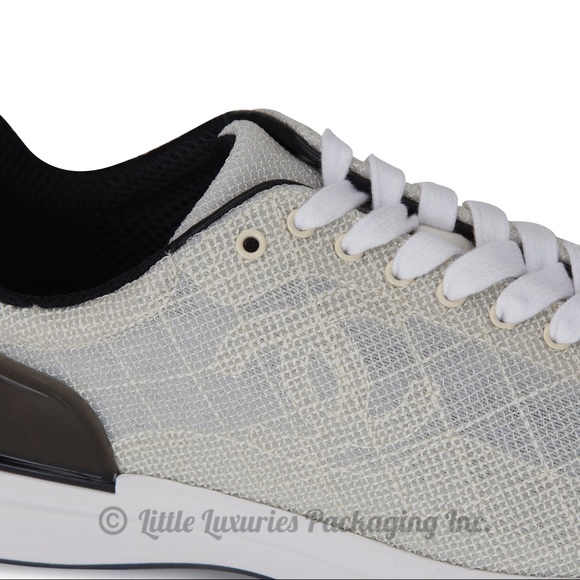 NEW IN BOX Authentic Chanel Gray Mesh Sneakers - Picture 12 of 13